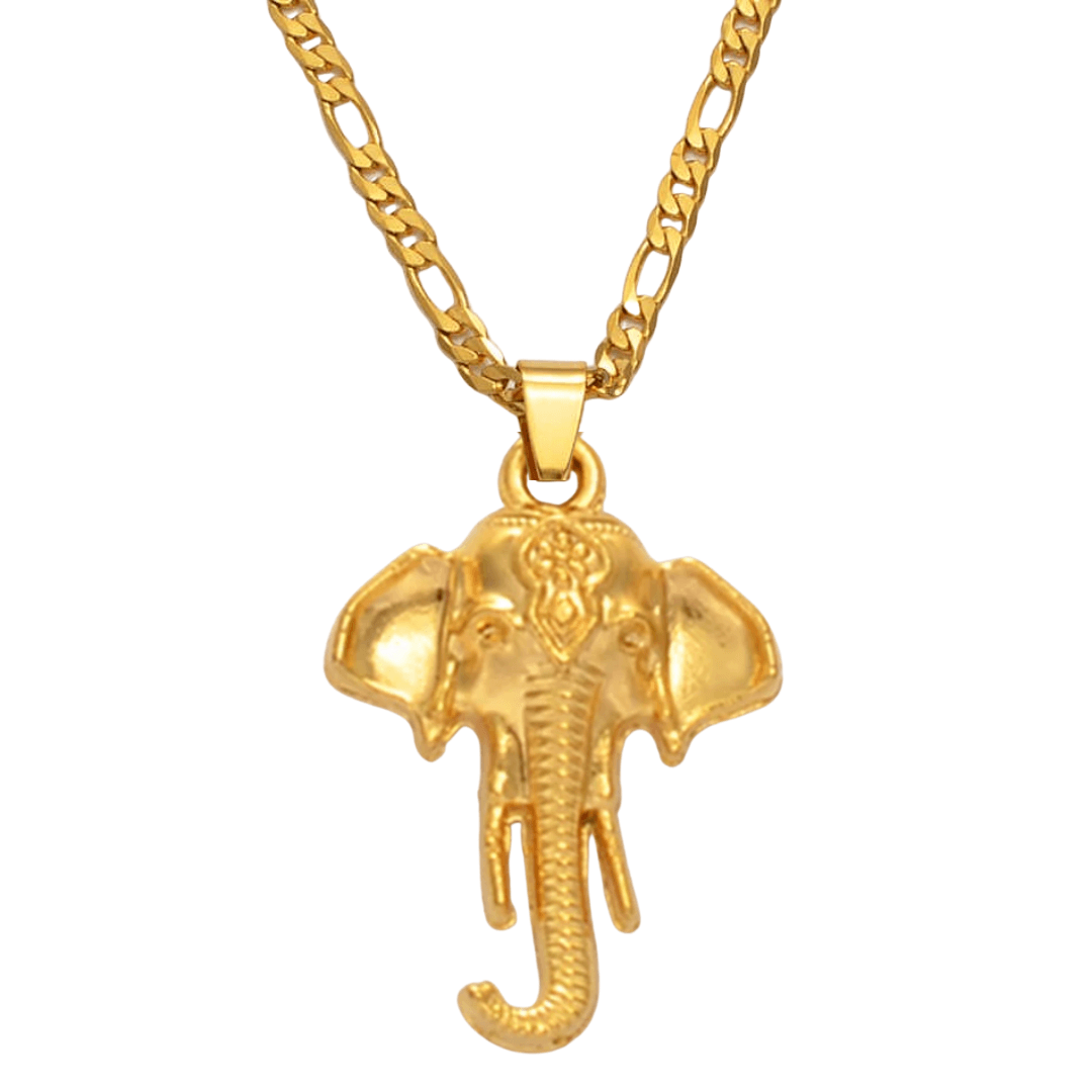 Royal Elephant Necklace - 18K Gold Plated