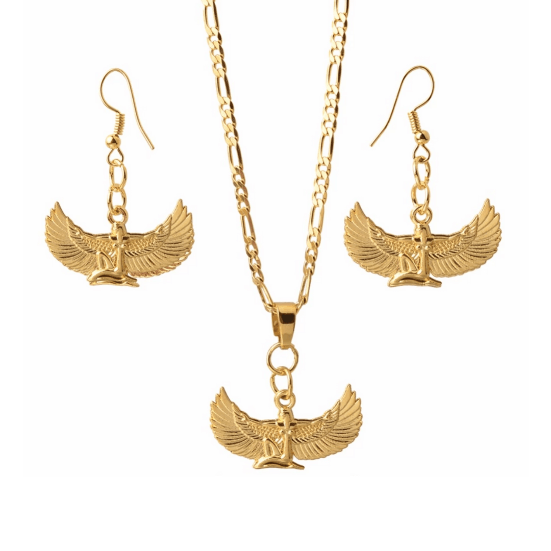 Egyptian Goddess Isis Set - 18K Gold Plated