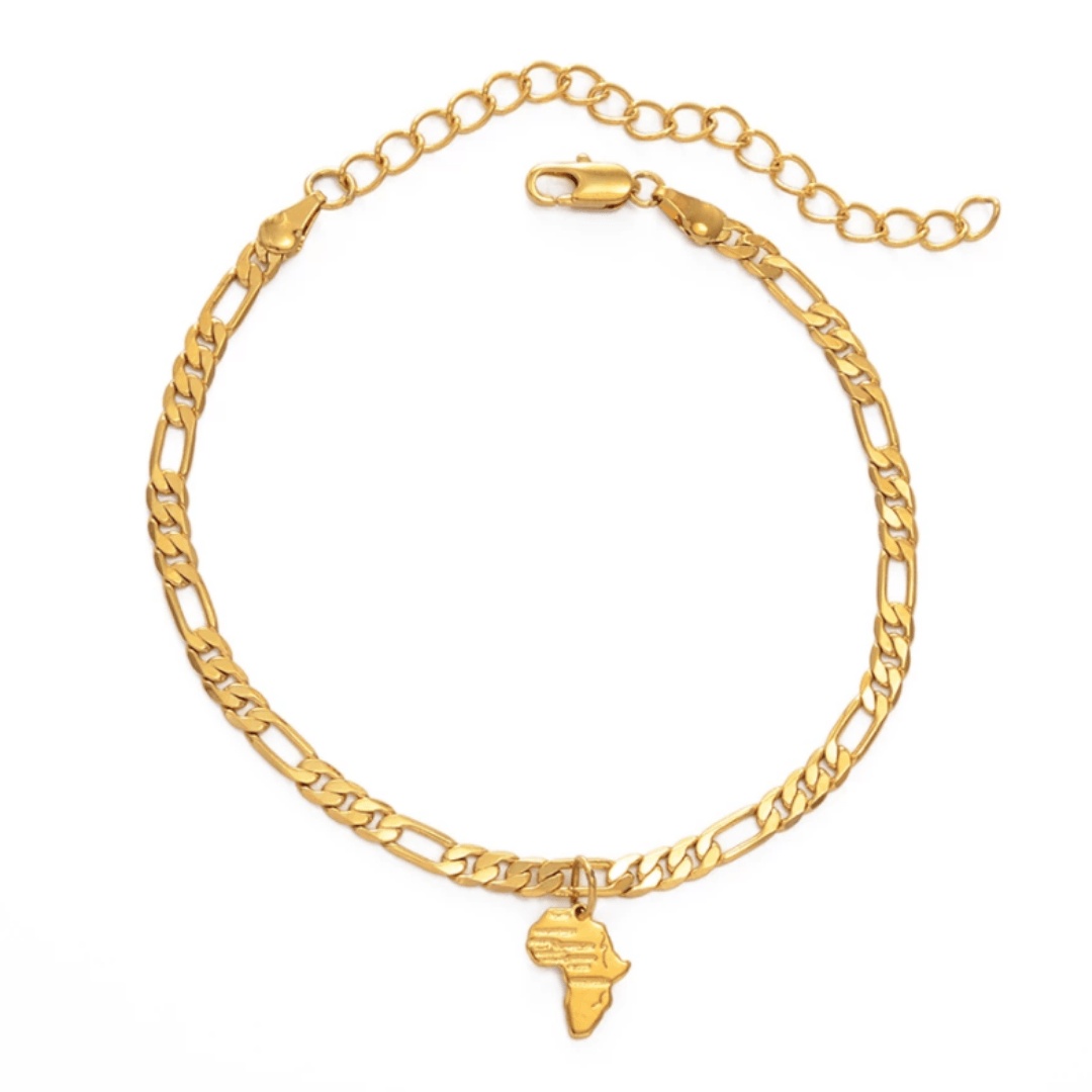 MINI Ancient Africa Anklet - 18K Gold Plated