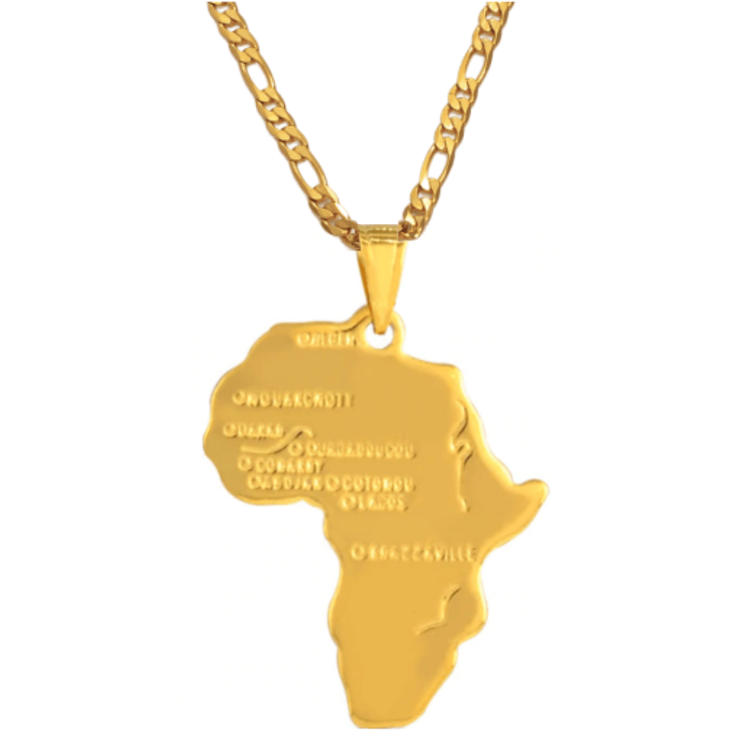 Ancient Africa Necklace - 18K Gold Plated