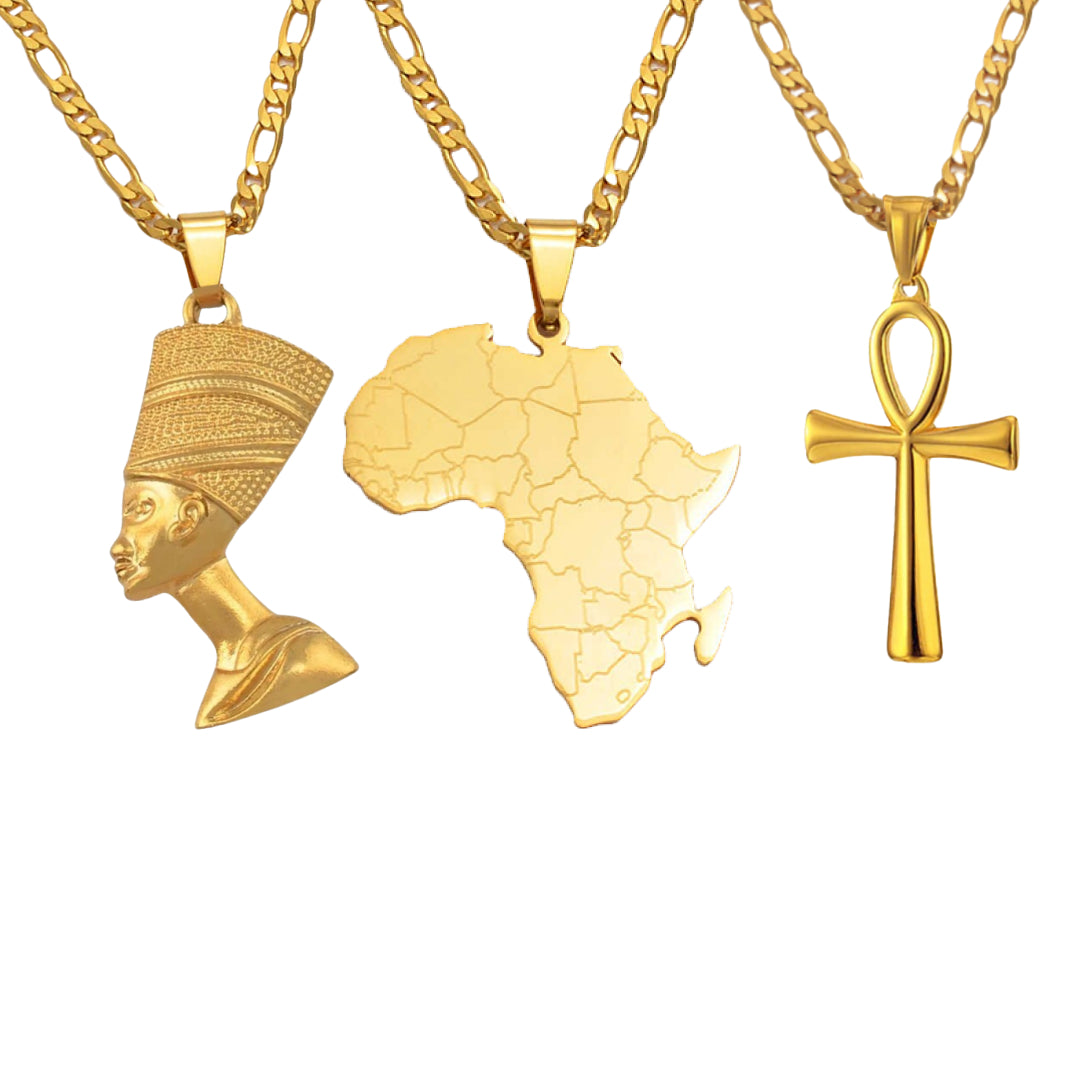 Necklace Bundle (3 pieces + Earrings) - 18K Gold Plated