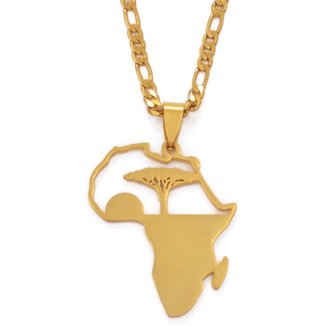 The Tree of Life in Africa Necklace - 18K Gold Plated