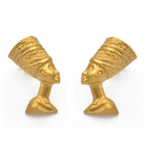 Queen Nefertiti Earrings - 18K Gold Plated - Beauty Melanin