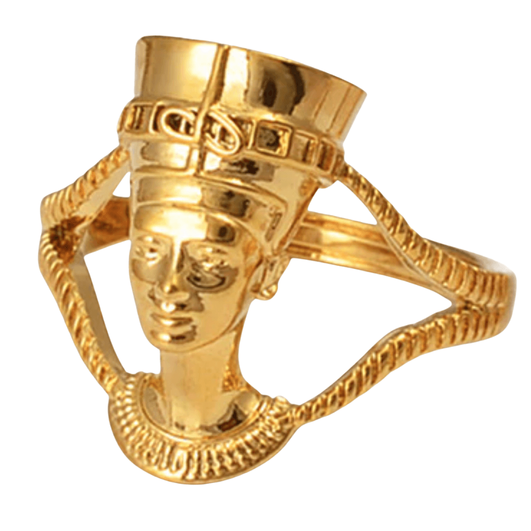 Queen Nefertiti Ring - 18K Gold Plated - Beauty Melanin