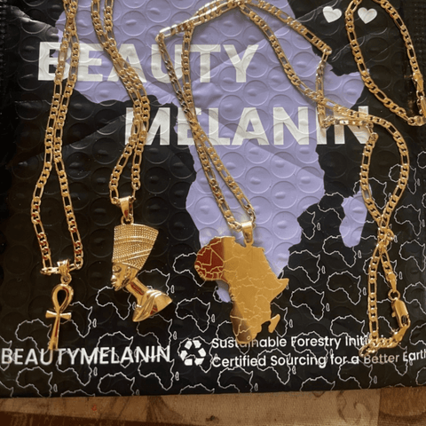 Single Necklace (c) - 18K Gold Plated - Beauty Melanin