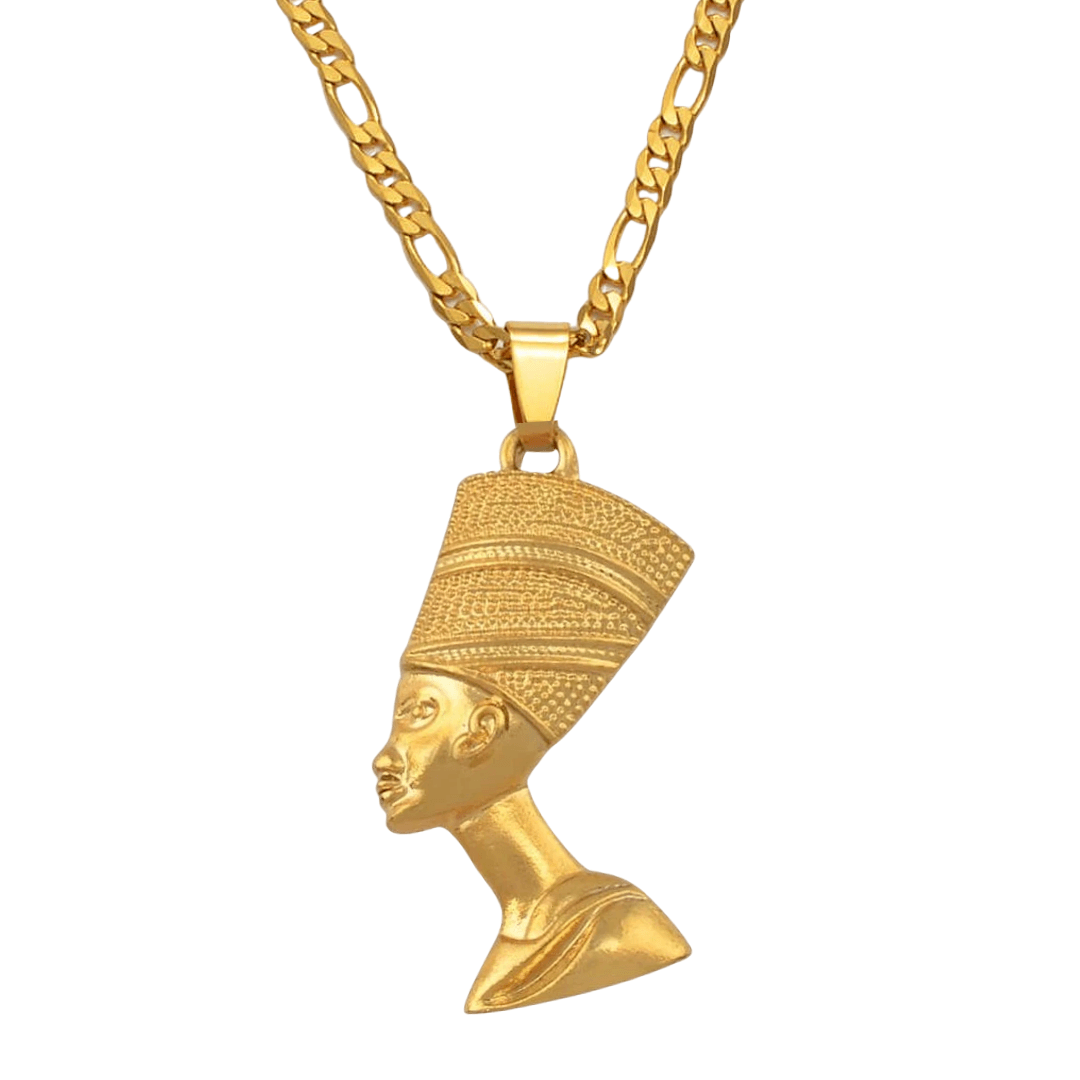 Queen Nefertiti Necklace - 18K Gold Plated_thumb_Queen Nefertiti Necklace