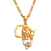 The Lion King Necklace - 18K Gold Plated - Beauty Melanin