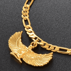 Egyptian Goddess Isis Necklace - 18K Gold Plated
