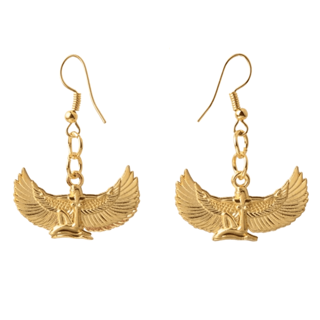 Goddess Isis Earrings - 18K Gold Plated - Beauty Melanin