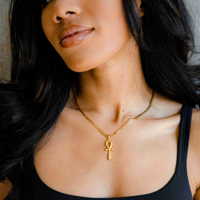 Women's discount ankh necklace